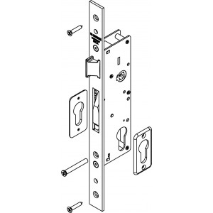 LOCK WITH LATCH AND BOLT