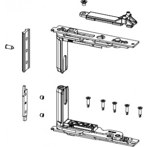 CHIC 130 - KIT CERNIERE ANTA-Giesse-Cerniere