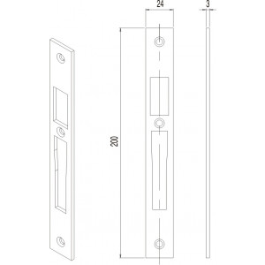 UNIVERSAL COUNTERPLATE FOR LOCKS